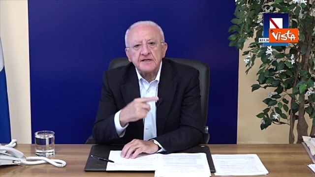 Regionali Campania, De Luca: Non si butta a mare il mio lavoro di anni