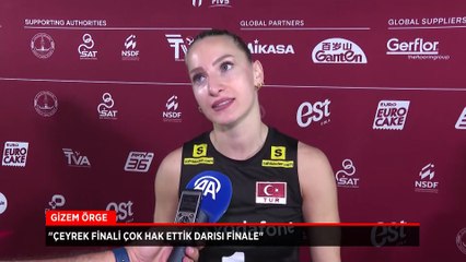 Gizem Örge: Bugün gerçekten sahada kim olduğumuzu gösterdik
