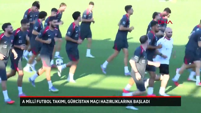 A Milli Futbol Takımı, Gürcistan maçı hazırlıklarına başladı