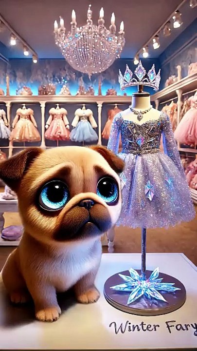 Why Did This Cute Frenchie Buy a Pretty Dress   #cartoon #cute #funny