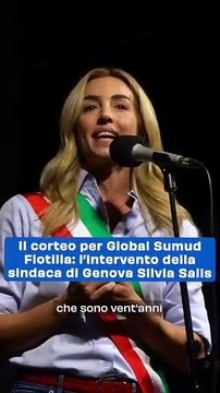 Sindaca Silvia Salis: Orgogliosa di Genova, città solidale e resistente, al fianco della missione umanitaria di Global Flotilla