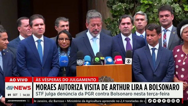 Bolsonaro se diz 'muito confiante' para julgamento em visita de Damares Alves | TEMPO REAL