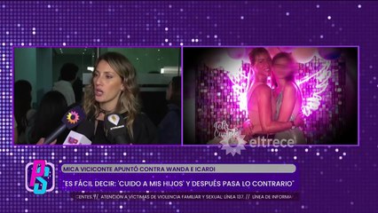 Mica Viciconte le respondió a las críticas por subir contenido con las redes de Nicole Neumann y Cubero a las redes