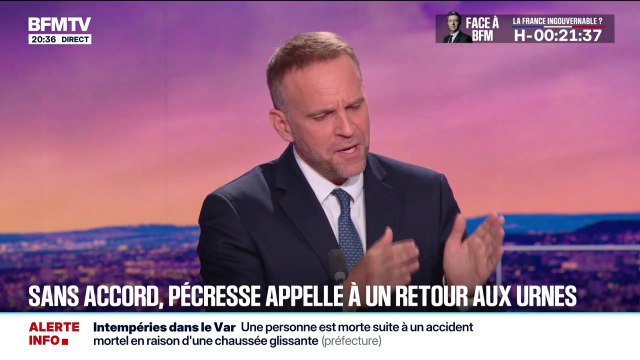 La démission du président de la République, c'est de la politique fiction , assure Marc Ferracci, ministre chargé de l'Industrie et de l'Énergie