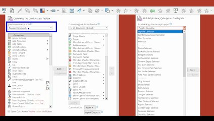 13.Ders Popüler Commands Hızlı Erişime Nasıl Eklenir