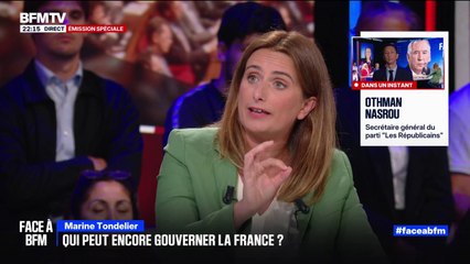 "François Bayrou ne parle que de dette budgétaire, j'en connais une pire, c'est la dette environnementale", souligne Marine Tondelier (Les Écologistes)