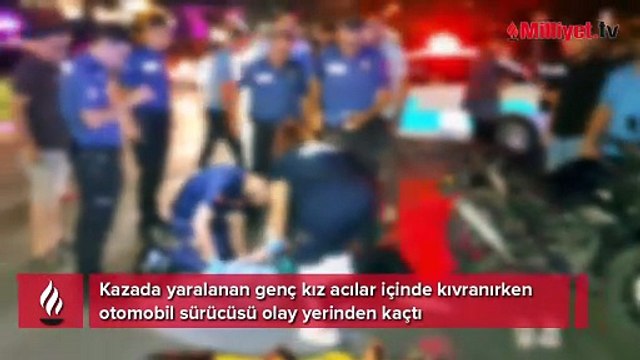 Karaman'da trafik dehşeti: Genç kız acılar içinde kıvranırken, otomobil sürücüsü olay yerinden kaçtı