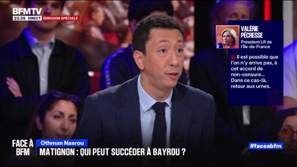 "La gauche reste l'otage de La France insoumise", estime Othman Nasrou, secrétaire général du parti LR #FaceABFM