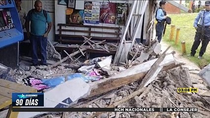 Una persona de la tercera edad falleció luego que un camión impactó contra su vivienda en Santa Bárbara