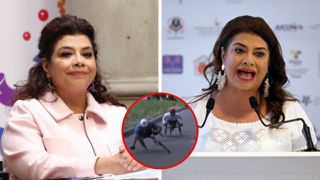 Clara Brugada responde sobre los baches donde cayeron los corredores en silla de ruedas en el Maratón CDMX: Fue un bordecito