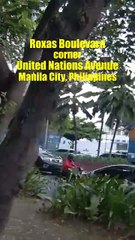 Roxas Boulevard corner United Nations Avenue in Manila City, Philippines