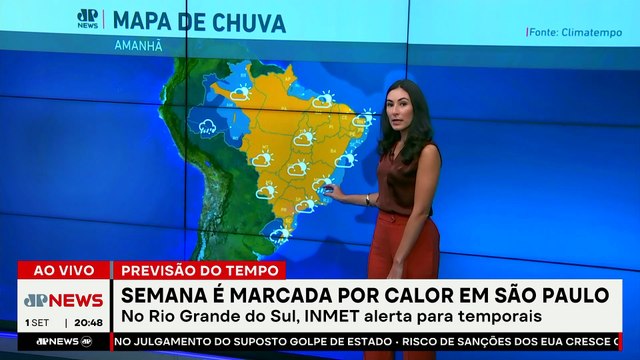 SP tem semana de calor e RS alerta para temporais | Previsão do Tempo