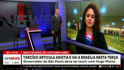 Tarcísio vai a Brasília nesta terça e deve se reunir com Hugo Motta