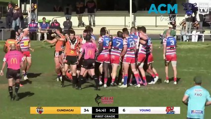 Tom Demeio is sent off in Young's preliminary final loss