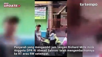 Pengembalian Jam Tangan Richard Mille Sahroni, Warga: Kasian Orang Tuanya