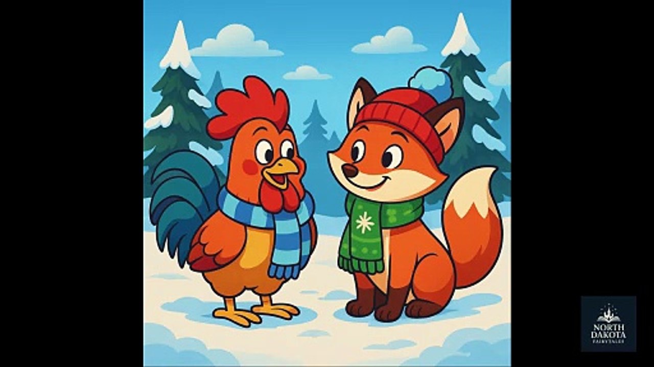The Rooster and the Fox in Winter | North Dakota Fairytales