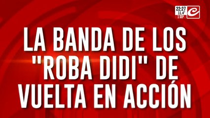 La banda de los "roba didi" de vuelta en accion, ´los vecinos se comunicaron con cronica