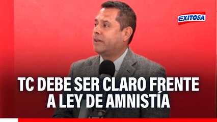 Ley de amnistía: TC debe ser claro frente a norma, señala exministro José Tello