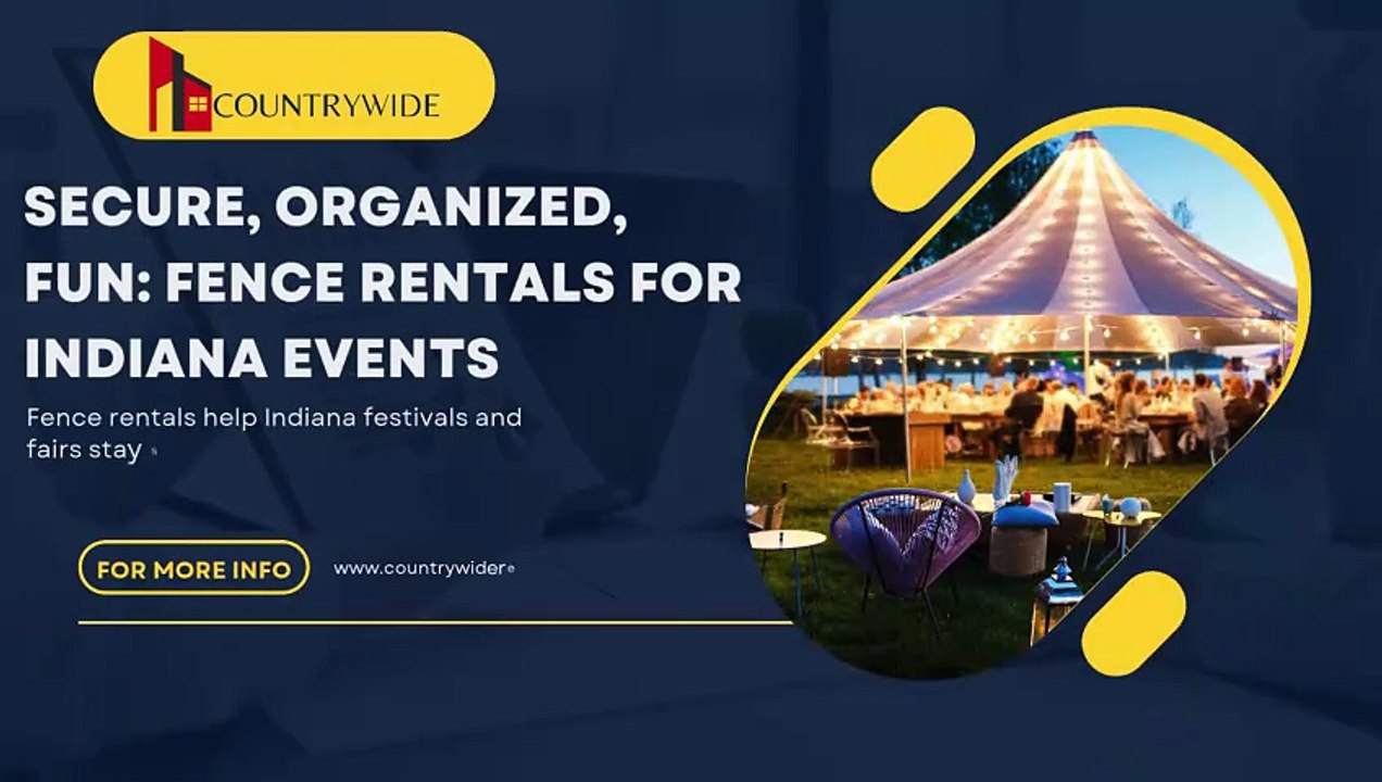 Secure, Organized, Fun Fence Rentals for Indiana Events | Countrywide Rental