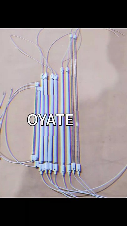 450mm 1200w 2000w white coated shortwave ir lamps halogen heating tube lamps for PET blowing machine