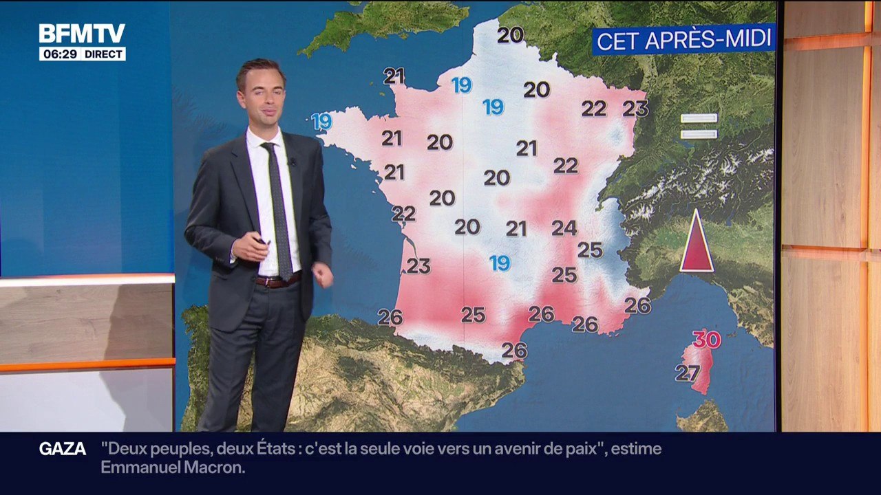 Du vent et de la pluie sur une grande partie ouest de la France, des rafales à plus de 120 km/h attendues en Corse