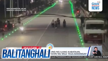 Hinihinalang drag racing ng ilang kabataan, hindi natuloy nang sitahin ng mga taga-barangay | Balitanghali