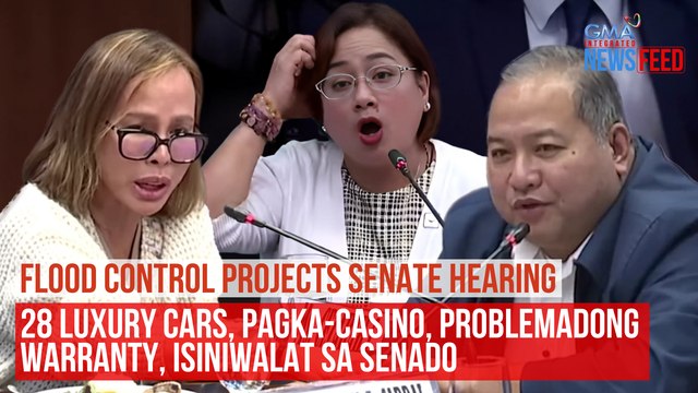 28 luxury cars, pagka-casino, problemadong warranty, isiniwalat sa senado | GMA Integrated Newsfeed