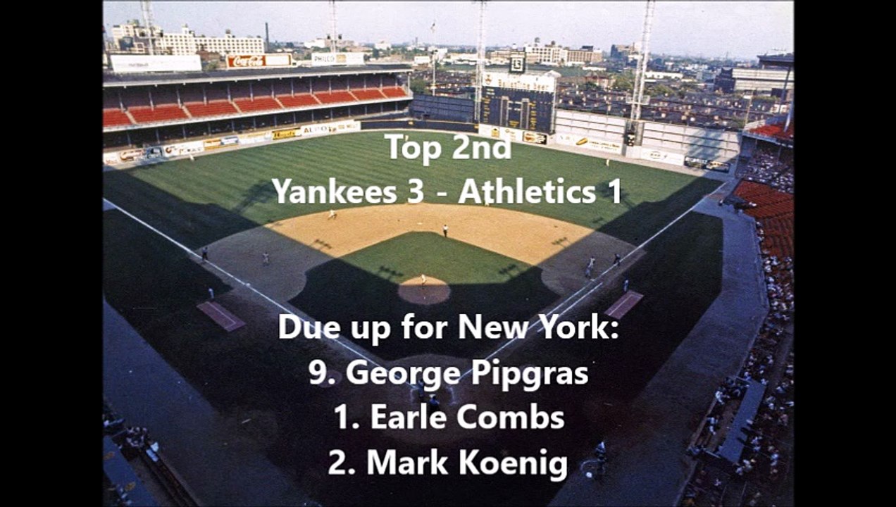 1927 Yankees (Game 40) Yanks drop 1st game of doubleheader to Grove; Yankees @ Athletics (5/30/1927)