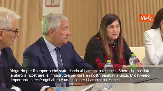 Ministra palestinese Aghabekian all'ospedale Bambin Gesù: «Grazie per il supporto che ci date»