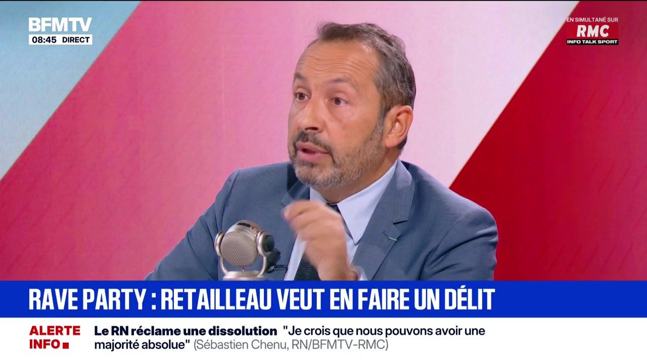 Rave party illégales: Sébastien Chenu favorable à une proposition de loi permettant "d'aller jusqu'aux peines de prison"