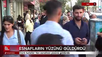 İranlı turistler Van esnafının yüzünü güldürdü