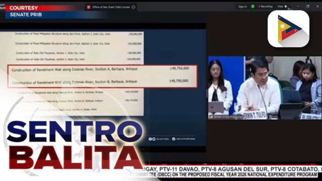 Umano’y parehong presyo ng flood control projects sa ilang probinsya, kabilang sa binusisi sa DBCC sa kanilang pagharap sa Senate Committee on Finance | ulat ni Daniel Manalastas