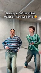 Do you think he liked it. 😅🥰 - Cadel and Mia - Katseye GAP Milkshake dance  #shorts #dance