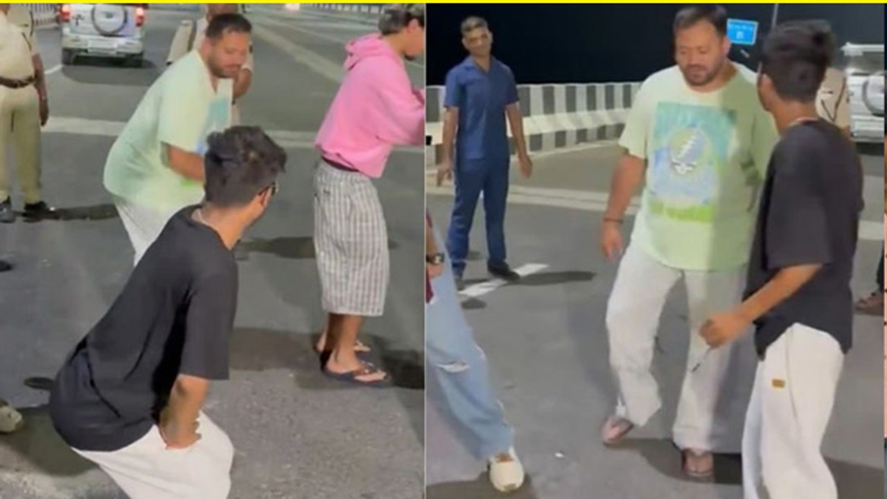 Tejashwi Yadav Dance Video: Traffic Rules भूलकर Patna Marine Drive पर जमकर नाचे तेजस्वी, मचा हंगामा