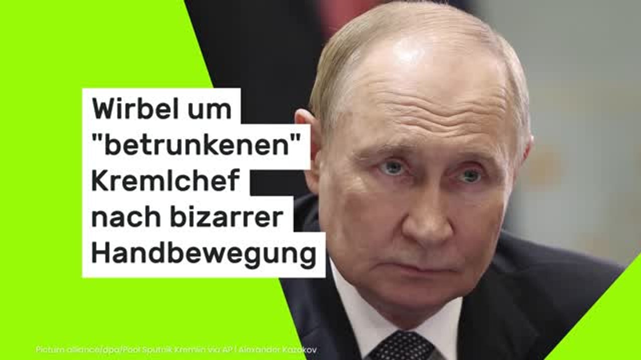 Wirbel um 'betrunkenen' Kremlchef nach bizarrer Handbewegung