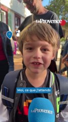 Les élèves de l'école des Chartreux à Marseille ont fait leur rentrée sous un beau soleil