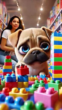 Dog s Architect Dream! Buys a Truckload of Blocks, Builds a Miracle with Owner! 🏗 #cute #dog