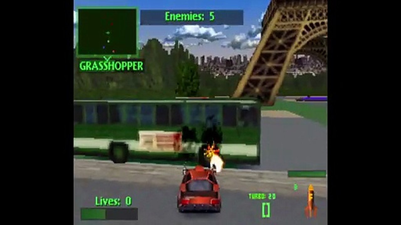 Twisted Metal 2 PSOne - Roadkill 1970 Pontiac Firebird Trans Am Challenge #TwistedMetalPS1 RJ ANDA