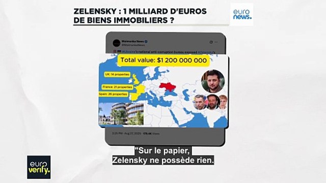 Vérification des faits : Zelensky détient-t-il un empire immobilier de 1,2 milliard de dollars ?