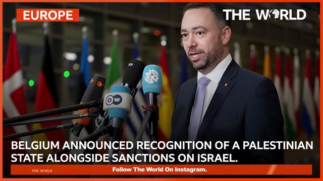 Belgium Sanctions Israel & Recognizes Palestine | @TheWorldEng | #belgium #news #shorts #westbank