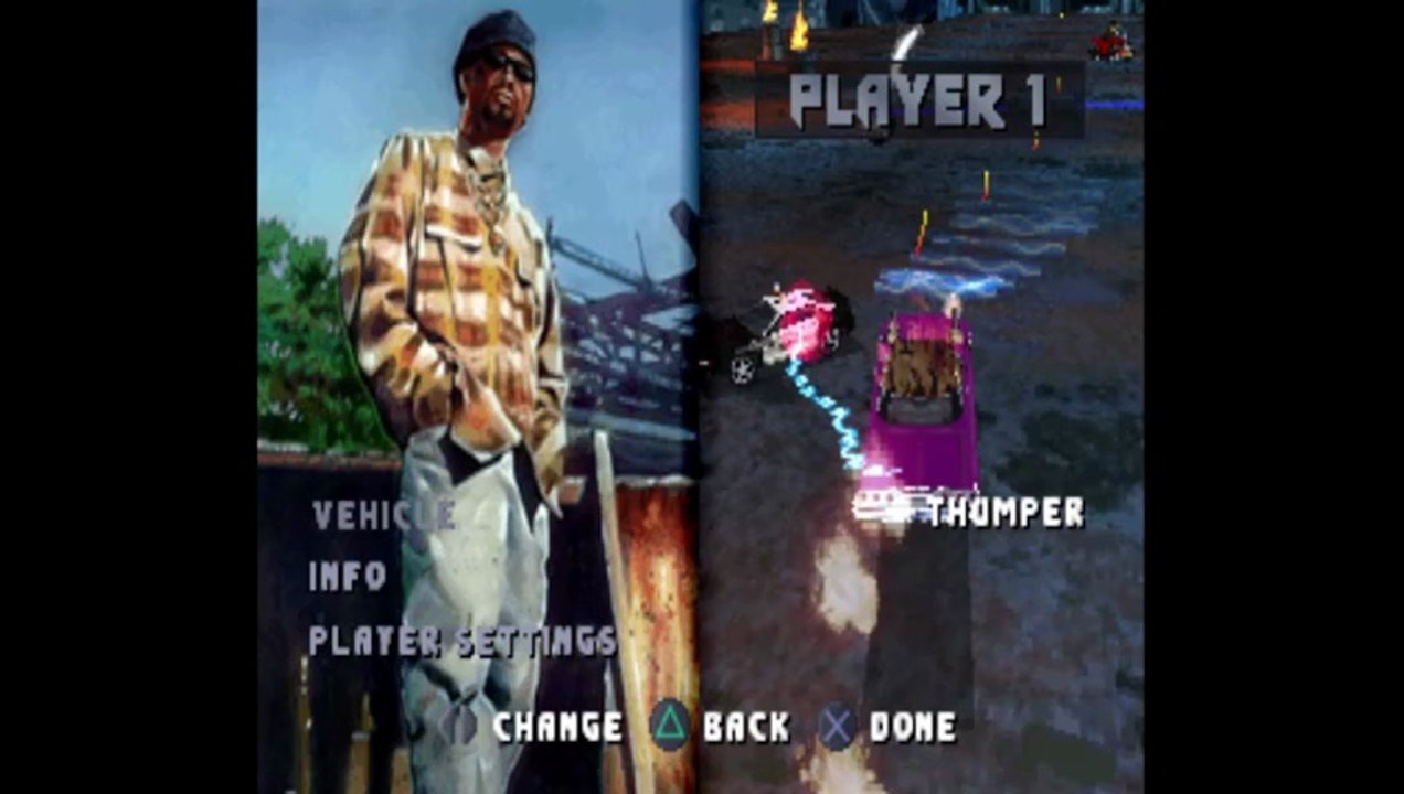Twisted Metal III PSOne - Thumper 1963 Chevrolet Impala Deathmatch  -  #TwistedMetalPS1 RJ ANDA