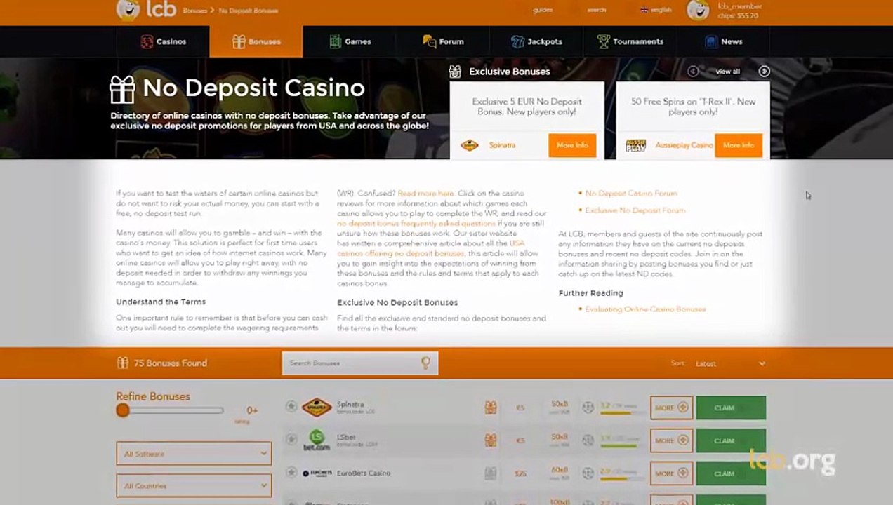 How to find No Deposit Bonuses and Best No Deposit Casino Codes in 2025!