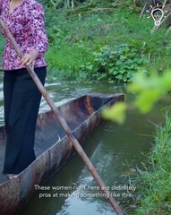 The making of cute palm tree boats!