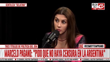 Marcela Pagano: "Al periodismo lo necesitamos hablando, no callando"