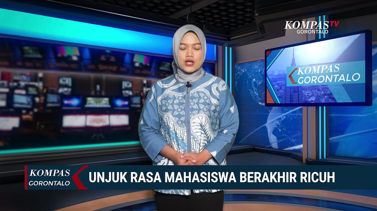 Demo Mahasiswa di Gorontalo Berujung Ricuh, Massa Aksi Dipukul Mundur