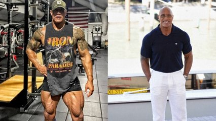 Así es el cambio físico de Dwayne Johnson, La Roca, tras perder 27 kilos