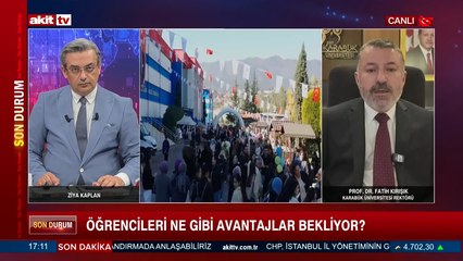 Prof. Dr. Fatih Kırışık, Karabük Üniversitesi'nin tercih dönemini ve sonra ki çalışma planları hakkında yorumlarda bulundu