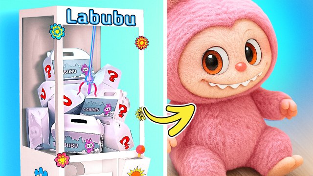 Mystery Labubu Box! 🎁😱 Adorable DIY Crafts & Crazy Cardboard Surprises Inside! 📦🔥