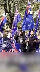 Anti-Immigration protest in Australia