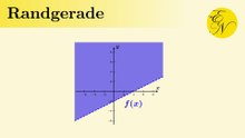 Randgerade | Grafische Darstellung von Ungleichungen